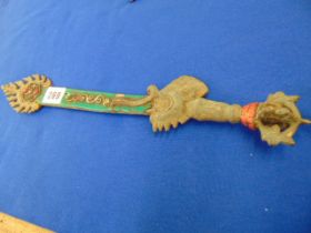 A decorative Napalese ceremonial dagger