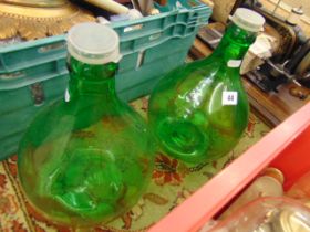 A pair of 5 litre glass Carboys