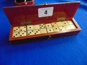 An Edwardian Domino set, slight a.