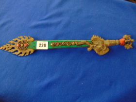 A decorative Napalese ceremonial dagger