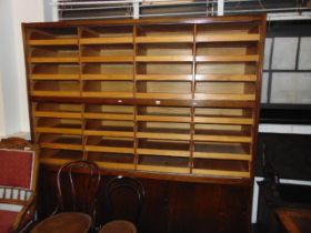 A large shop haberdasher cabinet