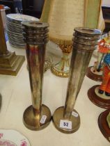 A pair of Artdeco candlesticks