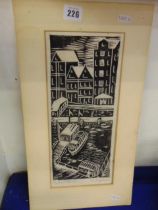 A block print of Amsterdam