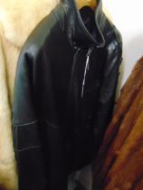 A black leather jacket,