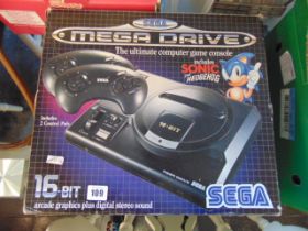 An early 1990's Sega Mega driver complete set,