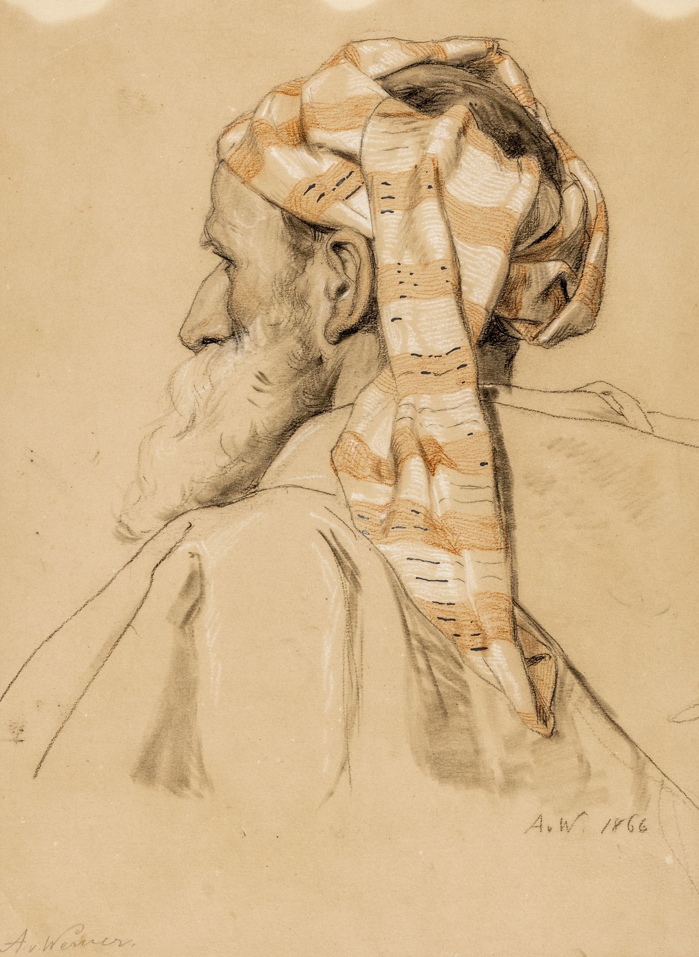 Werner, Anton von. Modellstudie zu