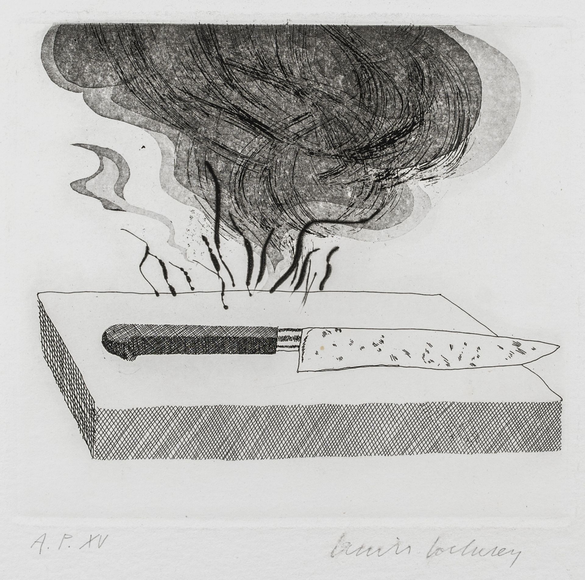 Hockney, David. The carpenter's bench,