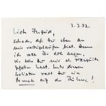 Friedrich, Götz. 1 eigenhändiger Brief