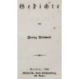 Brömel, Franz. Gedichte. Berlin,