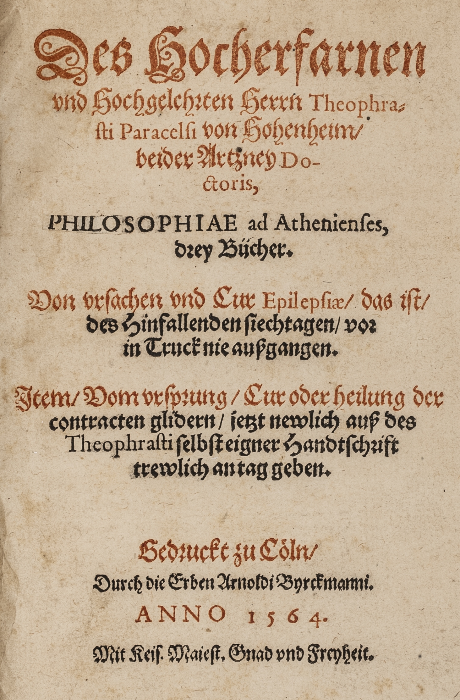 Paracelsus, Theophrast Bombast von