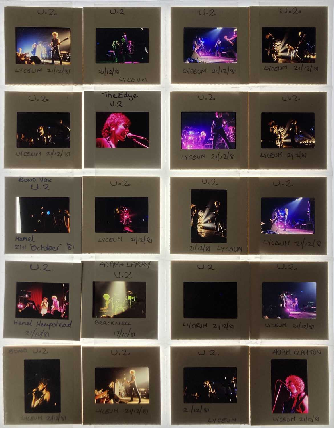 U2 - 1980S PHOTO ARCHIVE SOLD WITH COPYRIGHT. - Image 15 of 25