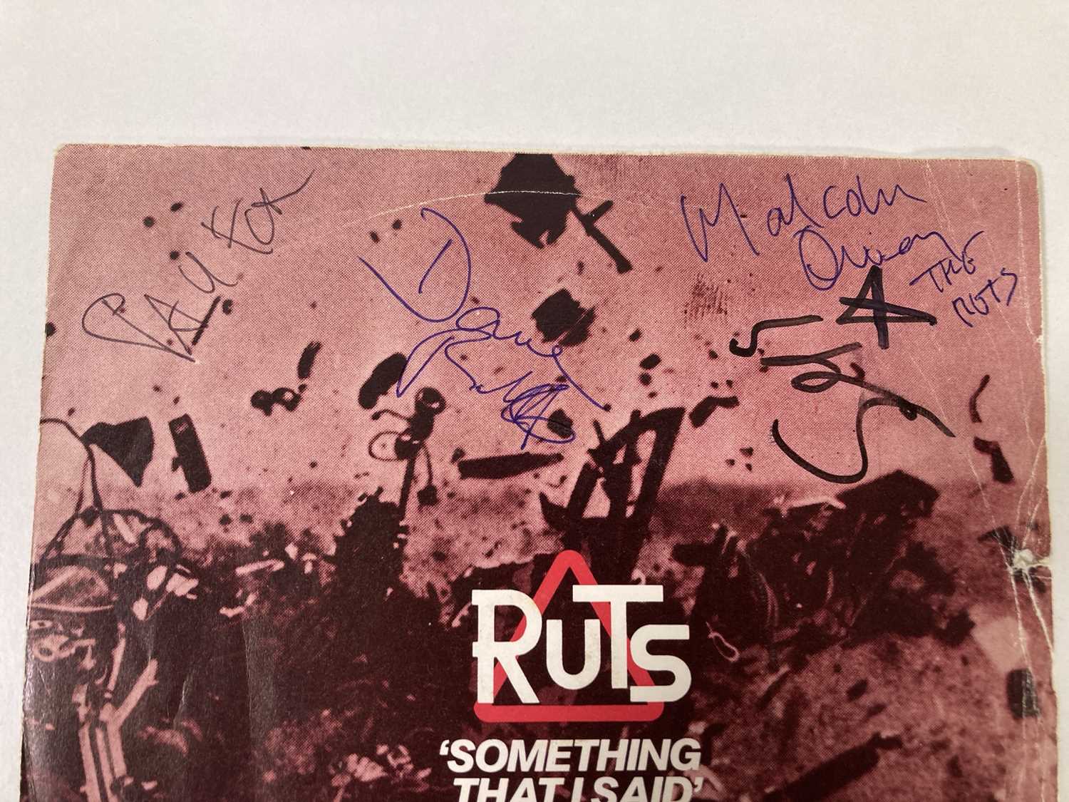 THE RUTS - FULLY SIGNED 7" SINGLE. - Image 3 of 5