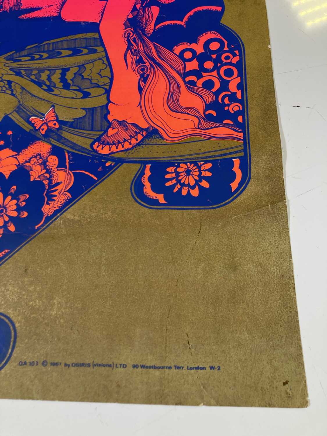 JIMI HENDRIX - ORIGINAL OSIRIS FILLMORE POSTER. - Image 3 of 12