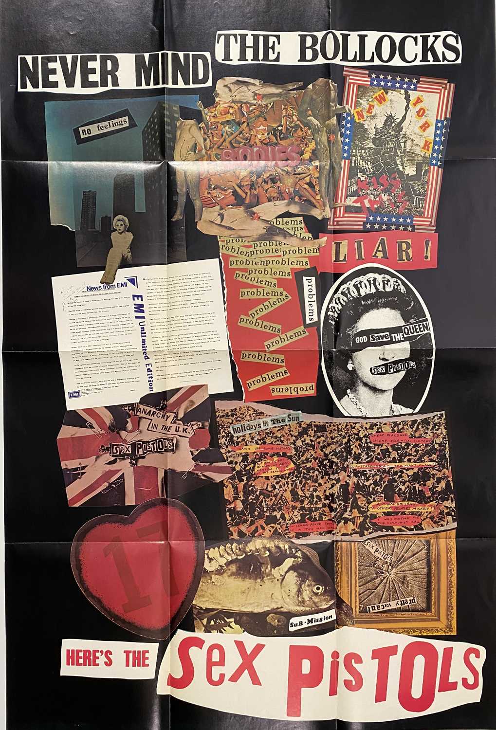 SEX PISTOLS - NEVER MIND THE BOLLOCKS LP (ORIGINAL UK W/ SUBMISSION 7", POSTER & BLANK BACK COVER - - Image 5 of 5