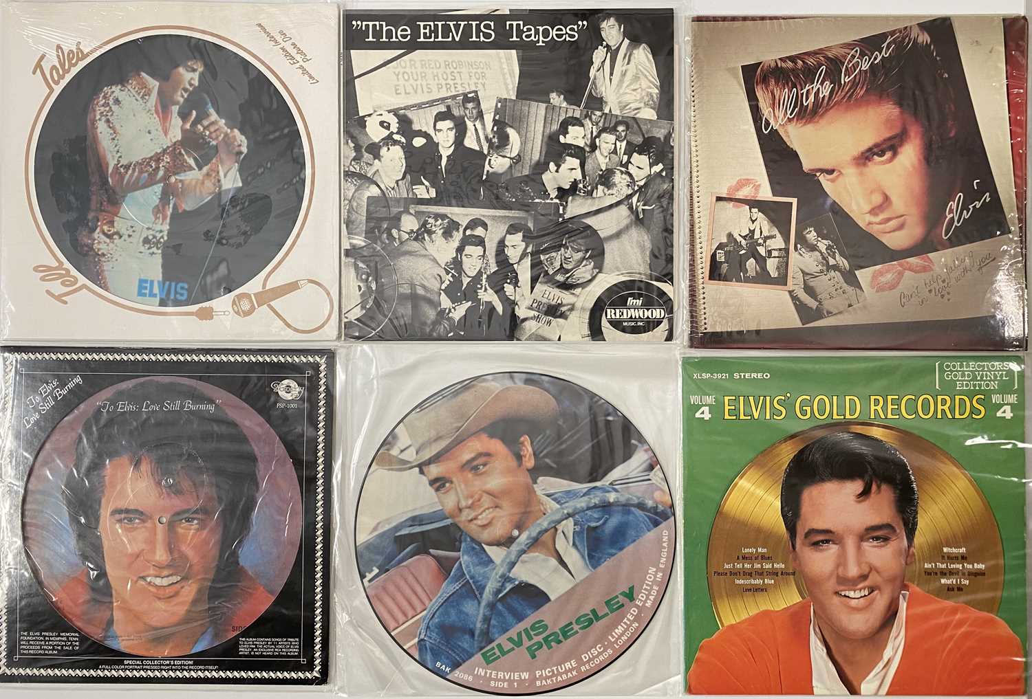 ELVIS - LPs / COMPS / PICTURE DISKS / PRIVATE PRESSINGS COLLECTION - Image 2 of 6