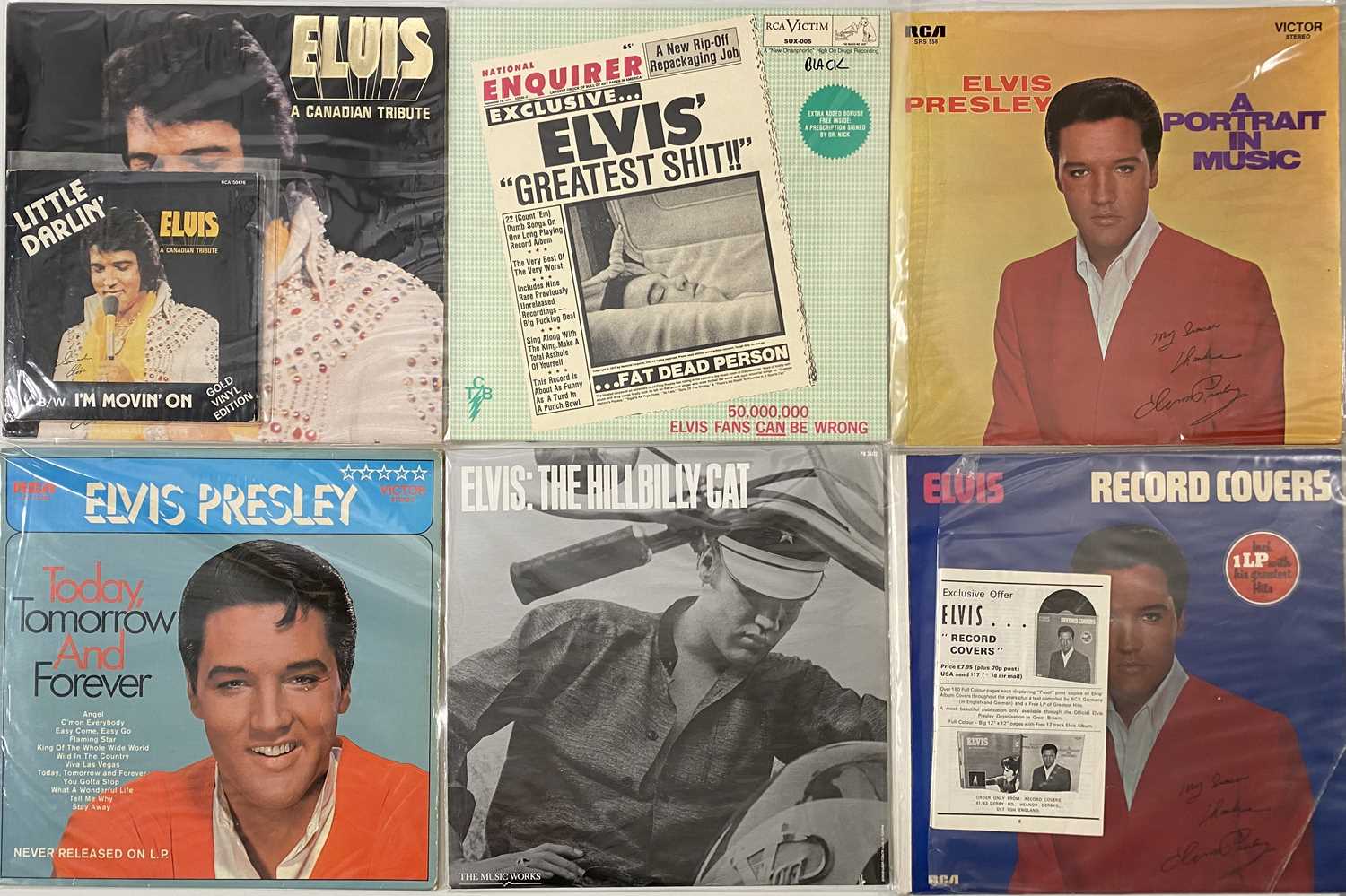 ELVIS - LPs / COMPS / PICTURE DISKS / PRIVATE PRESSINGS COLLECTION