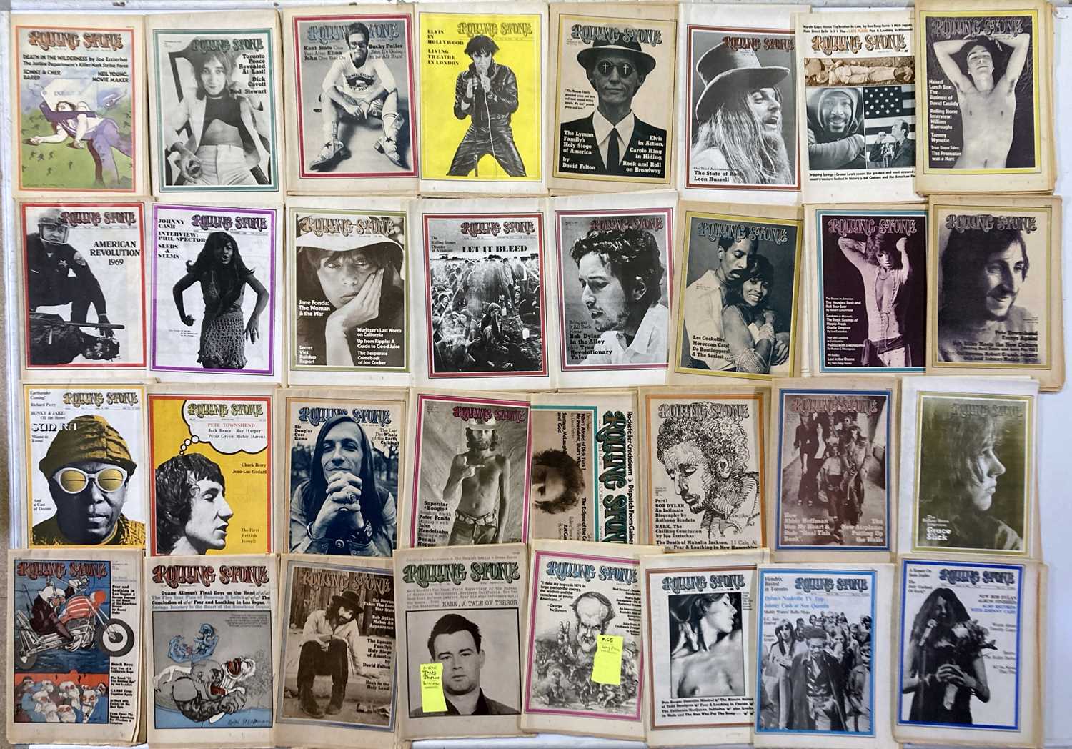 ROLLING STONE MAGAZINES - 1968 - 1972.