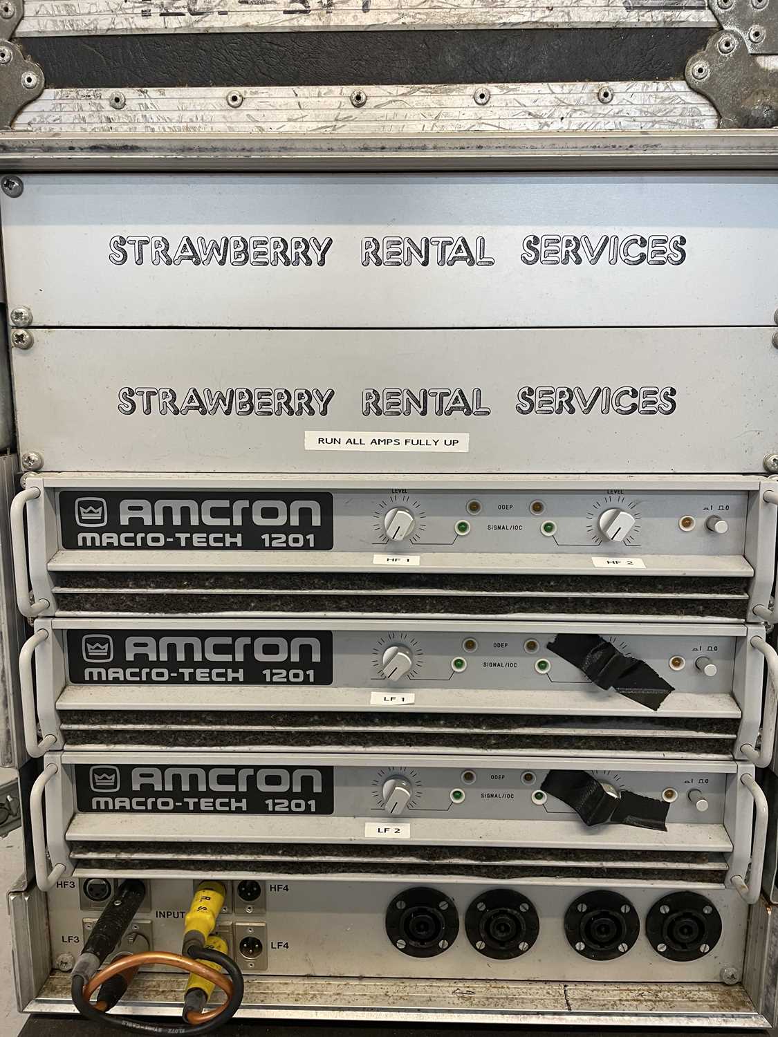 STRAWBERRY STUDIOS - STRAWBERRY RENTALS COLLECTION - FLIGHT CASE WITH AMCRON MACRO TECH 1201 AMPS. - Image 2 of 5