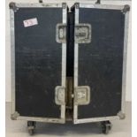 STRAWBERRY STUDIOS - STRAWBERRY RENTALS COLLECTION - CABINET FLIGHT CASE WITH MICROPHONE SPARES.