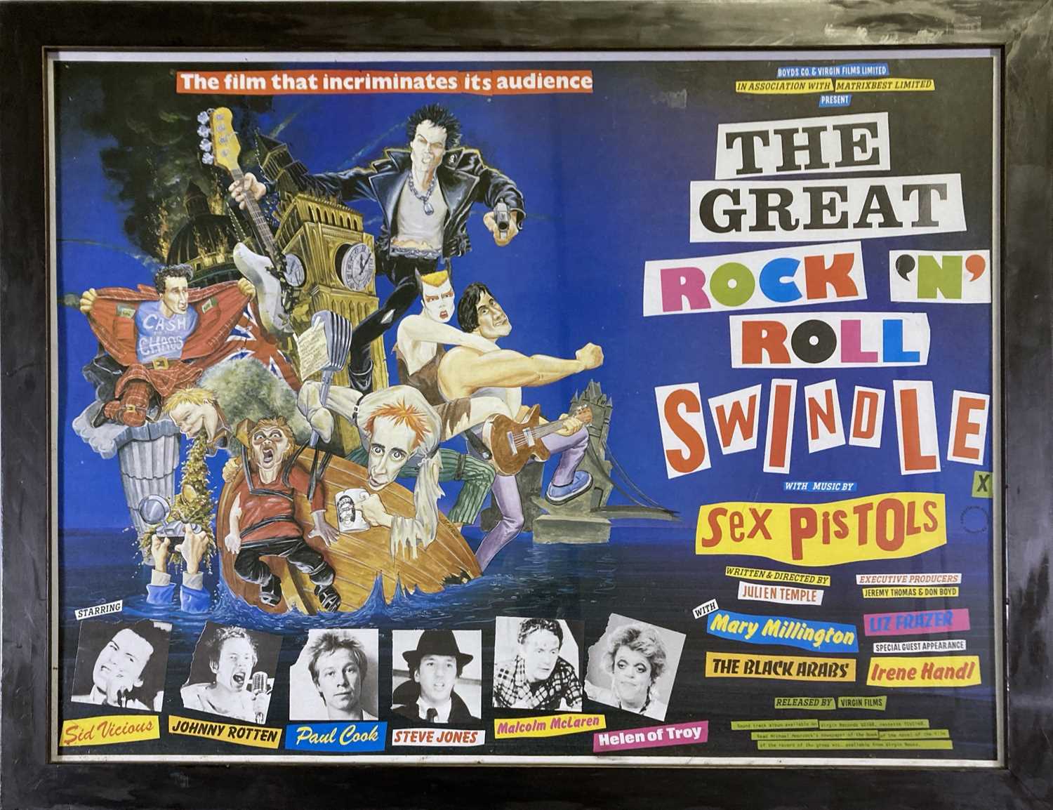 THE GREAT ROCK N ROLL SWINDLE - A UK QUAD POSTER.