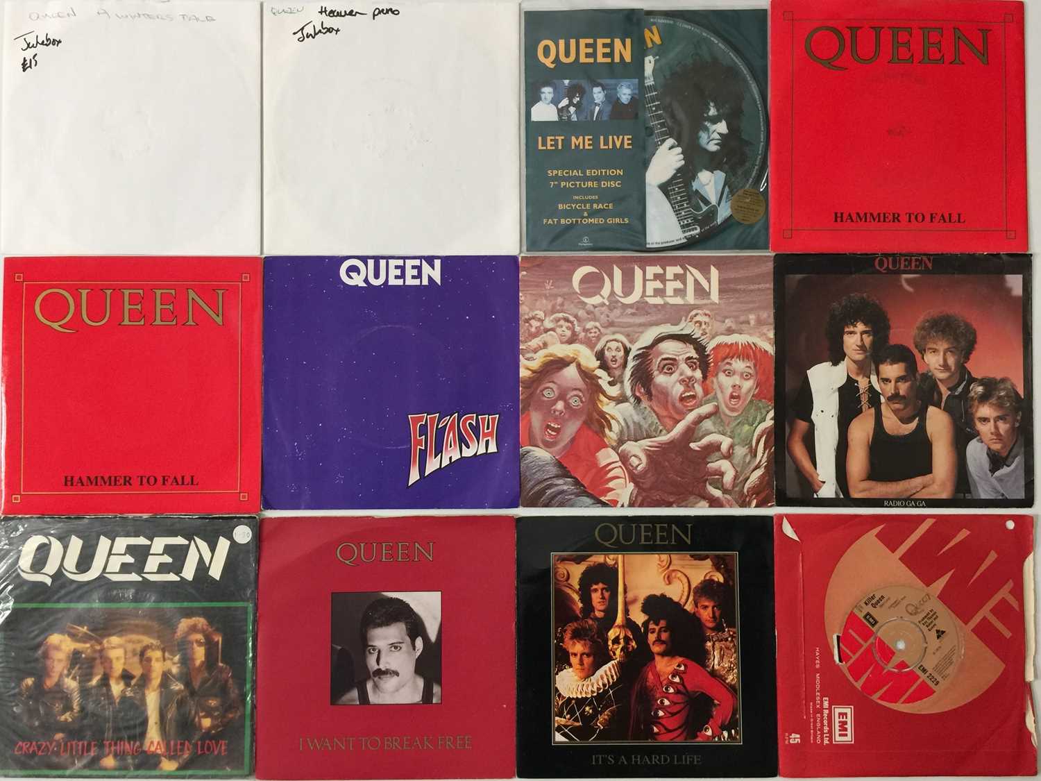 QUEEN & RELATED / GEORGE MICHAEL / ELTON JOHN - 7" COLLECTION