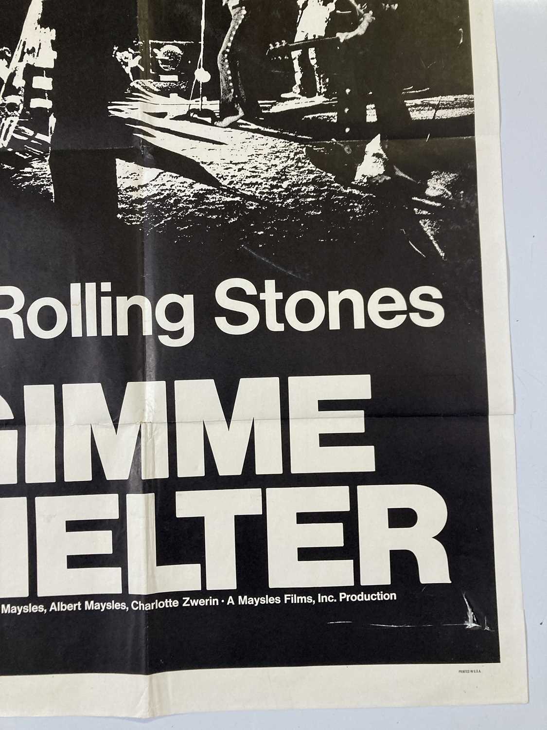 THE ROLLING STONES - GIMME SHELTER (1970) ORIGINAL US ONE-SHEET POSTER. - Image 3 of 8
