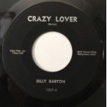 BILLY BARTON - CRAZY LOVER/ DAY LATE AND A DOLLAR SHORT 7" (US ROCKABILLY - 1007)