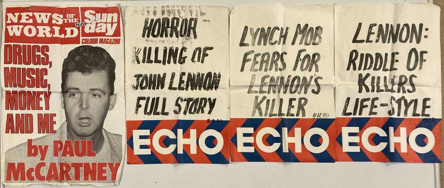 THE BEATLES - ORIGINAL LIVERPOOL ECHO BILLBOARD POSTERS.