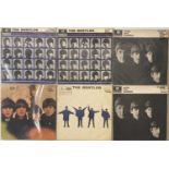 THE BEATLES - LP PACK (ALL BLACK/ YELLOW PARLOPHONE PRESSINGS)