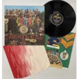 THE BEATLES - SGT. PEPPER'S LONELY HEARTS CLUB BAND LP (ORIGINAL UK 'WIDE SPINE' MONO COPY - PMC 702