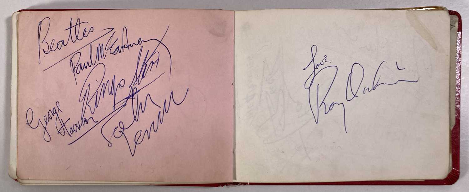 AUTOGRAPH BOOK WITH SIGNATURES FROM THE BEATLES / ROY ORBISON / CILLA BLACK AND MORE. - Image 6 of 14