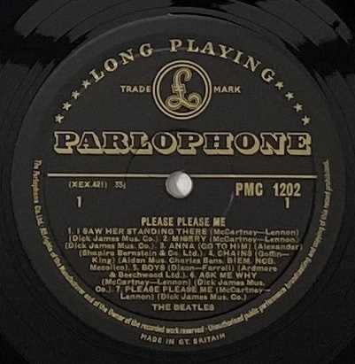 THE BEATLES - PLEASE PLEASE ME LP (ORIGINAL UK MONO 'BLACK AND GOLD' PRESSING - PMC 1202). - Image 4 of 5