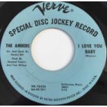 THE AMBERS - I LOVE YOU BABY/ NOW I'M IN TROUBLE 7" (US PROMO - VERVE VK-10436)