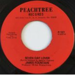 JAMES FOUNTAIN - SEVEN DAY LOVER/ MALNUTRITION 7" (US SOUL - PEACHTREE P-127)