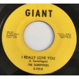 THE SANDPIPERS - I REALLY LOVE YOU/ LONELY TOO YOUNG 7" (US NORTHERN - GIANT G-705)