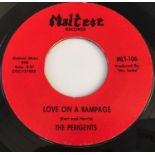 THE PERIGENTS - LOVE ON A RAMPAGE/ BETTER KEEP MOVIN' 7" (US PRESS - MALTESE MLT-106)