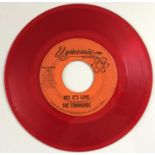 THE COMMANDS - HEY IT'S LOVE 7" (US SOUL - RED VINYL - DYNAMIC RECORDS 104)