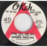 SANDRA PHILLIPS - HOPING YOU'LL COME BACK/ I WISH I HAD KNOWN 7" (US PROMO - OKEH 4-7310)