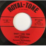 GENE ANDERSON - BABY I DIG YOU/ WHAT'S WRONG WITH YOU GIRL 7" (US NORTHERN - ROYAL-TONE RT1000)