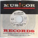 DEAN PARISH - BRICKS, BROKEN BOTTLES AND STICKS/ I'M OVER EIGHTEEN 7" (US PROMO - MUSICOR MU 1099)