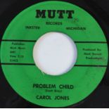 CAROL JONES - PROBLEM CHILD/ DON'T DESTROY ME 7" (US NORTHERN - MUTT RECORDS 22421/22)
