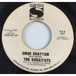 THE RUBAIYATS - OMAR KHAYYAM/ TOMORROW 7" (US PROMO - SANSU RECORDS 456)