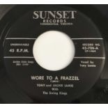 TONY AND JACKIE LAMIE - WORE TO A FRAZZEL 7" (US ROCKABILLY - SUNSET 45-706)
