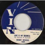 VIN LABEL - BOBBY WOODS - LOVE IS MY BUSINESS.