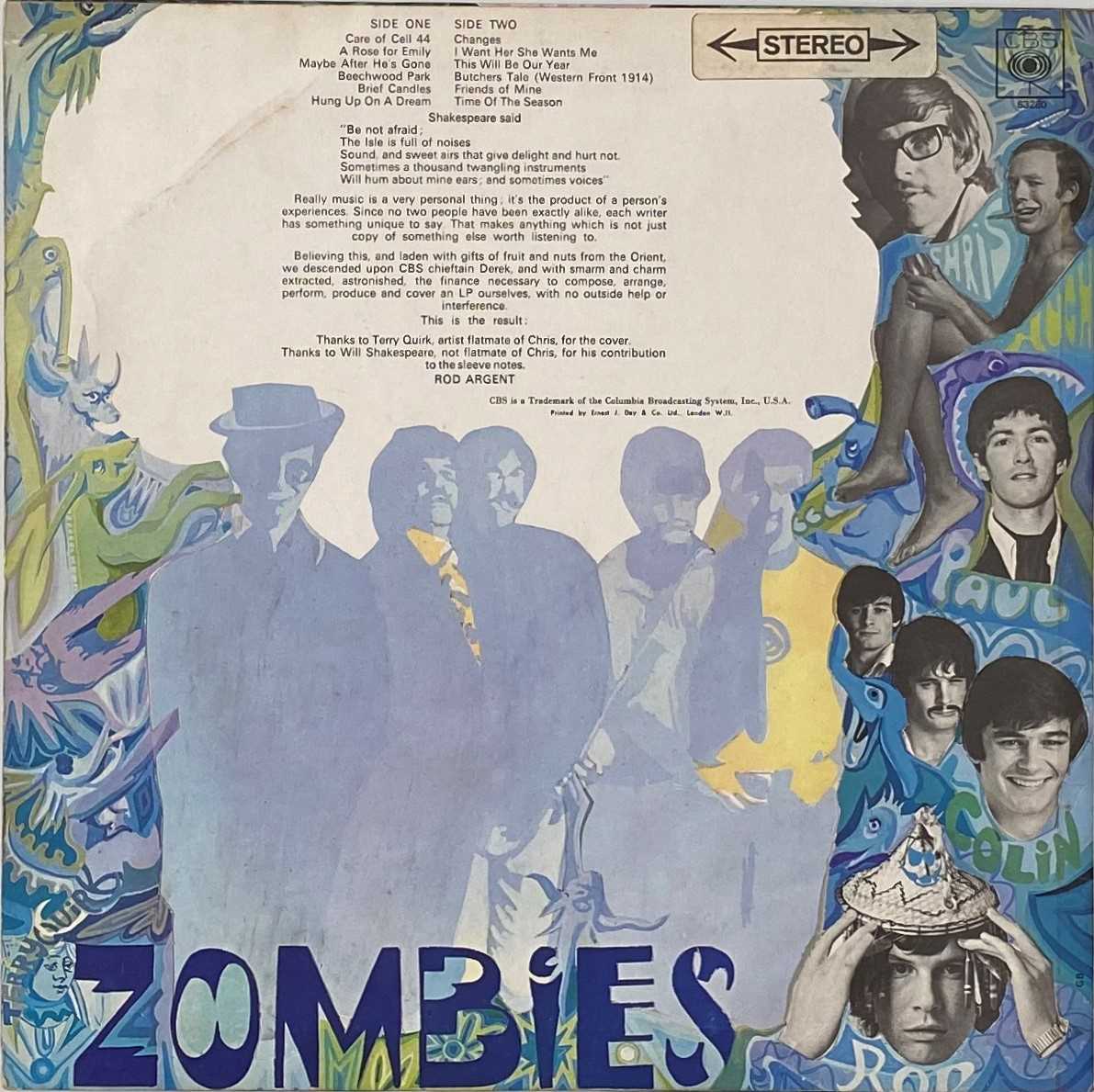 THE ZOMBIES - ODESSEY AND ORACLE LP (ORIGINAL UK STEREO COPY) - Image 3 of 8