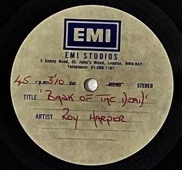 ROY HARPER - 7" ACETATE RECORDINGS. - Image 2 of 4