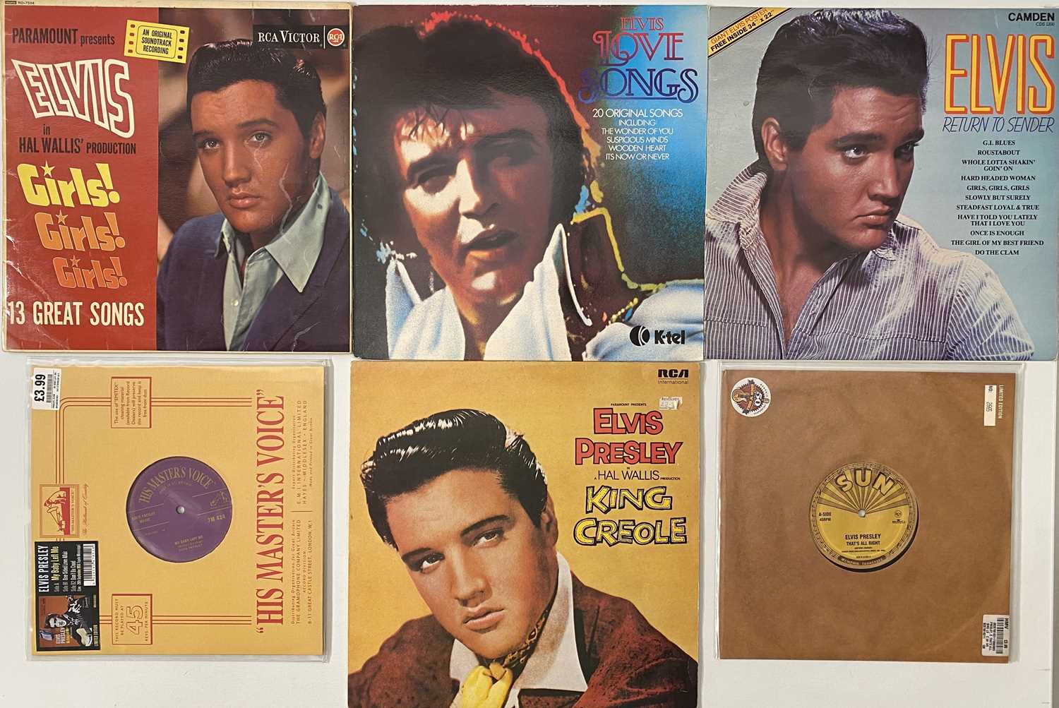 ELVIS PRESLEY - 78RPM SHELLAC/ LP COLLECTION - Image 6 of 6