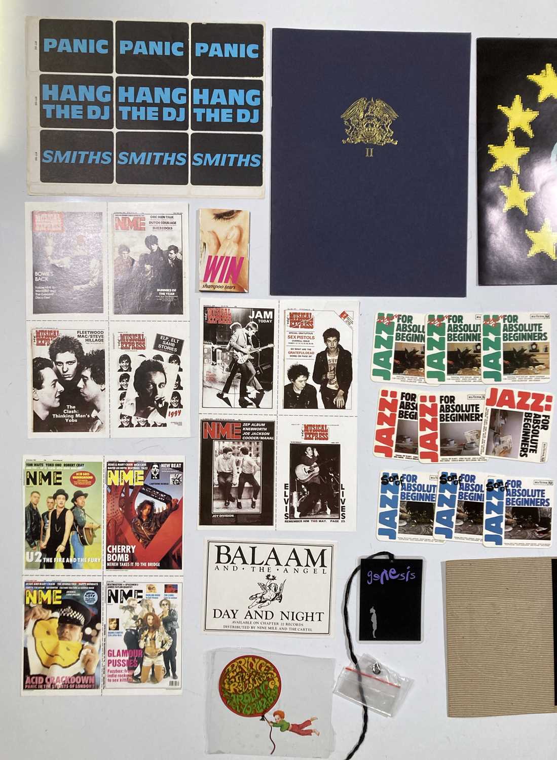 PRESS / PROMO ITEM COLLECTION - QUEEN / SMITHS STICKERS / PRINCE ETC. - Image 2 of 4