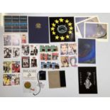 PRESS / PROMO ITEM COLLECTION - QUEEN / SMITHS STICKERS / PRINCE ETC.