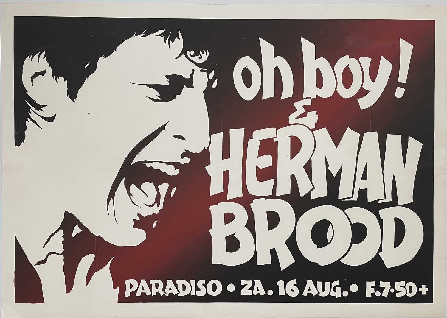 HERMAN BROOD - A SILKSCREENED POSTER FOR A CONCERT AT PARADISO.